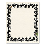 Heritage Tribal Silhouette Border Beige Area Rug