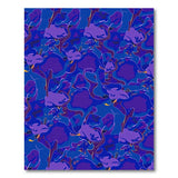 Modern Purple Abstract Area Rug