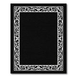 Black and White Ornate Black White Filigree Area Rug