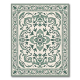 Green Elegant Green Persian Floral Area Rug
