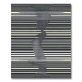 Black White Geometric Striped Geometric Modern Area Rug