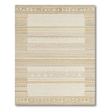Neutral Heritage Tribal Woven Area Rug