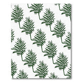 Green Palm Frond Leaf Area Rug