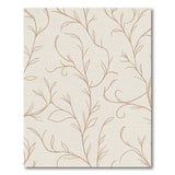 Delicate Tan Vine Branch Beige Area Rug