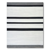 Bold Black White Striped No. 24 Area Rug