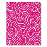 Vibrant Abstract Area Vibrant Pink Swirl Abstract Area Rug