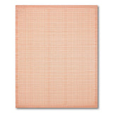 Orange Grid Geometric Area Rug