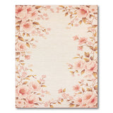 Floral Vintage Pink Vintage Pink Peony Floral Area Rug