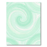 Swirling Seafoam Green Abstract Area Rug