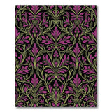 Floral Vintage Purple Purple Floral Damask Area Rug