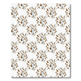 Blue and Teal Vintage Blue Floral Pattern Area Rug