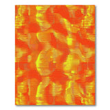 Vibrant Orange Yellow Halftone Geometric Area Rug