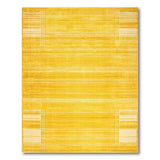 Vibrant Yellow Geometric Grid Rug