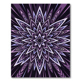 Purple Radiant Mandala Geometric Area Rug