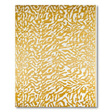 Abstract Gold Zebra Stripe Area Rug