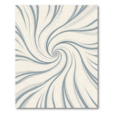 Hypnotic Grey Swirl Abstract Area Rug