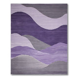 Purple Abstract Area Purple Wave Abstract Area Rug