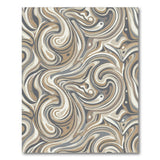 Abstract Area Brown Swirl Abstract Area Rug