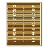 ODIKA Brown Football Field Area Rug