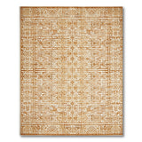 Beige Geometric Lattice Beige and Neutral Area Rug