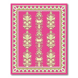 Vibrant Pink Traditional Persian Floral Area Rug