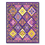 Purple Diamond Heritage Tribal Area Rug