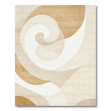 Beige Abstract Swirl Area Rug