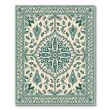 Teal Persian Medallion No. 6 Area Rug