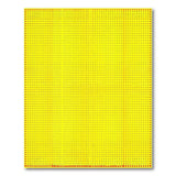 Vibrant Yellow Dot Matrix Geometric Rug