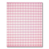 Geometric Modern Pink Gingham Checkered Area Rug