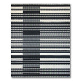 Black and White Bold Black White Geometric Striped Area Rug