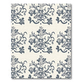 Vintage Grey Floral Damask Area Rug