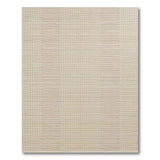 Beige Woven Vertical Stripe Area Rug