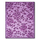 Purple Purple Rose Vine Floral Area Rug