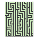Mint Green Greek Key Maze Area Rug