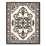Elegant Cream Floral Persian Area Rug