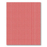 Red Rustic Farmhouse Classic Red Gingham Checkered Area Rug
