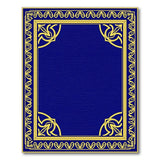 Traditional Persian Navy Blue Ornate Gold Border Area Rug