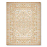 Beige Lattice Geometric Geometric Modern Area Rug