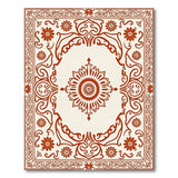 Red Traditional Persian Ornate Red Persian Medallion Rug