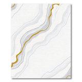 Gold Veined Grey Marble Area Rug