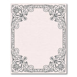 Ornate Floral Vine Line Art Area Rug