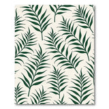 Emerald Palm Frond Coastal Area Rug