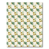 Geometric Green Modern Area Rug