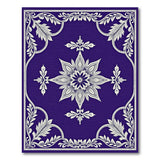 Elegant Purple Mandala Floral Area Rug