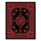 Traditional Persian Ornate Red Floral Medallion Area Rug