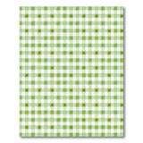 Playful Green Frog Gingham Checkered Area Rug