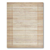 Beige Neutral Geometric Striped Area Rug