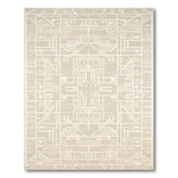 Beige and Neutral Geometric Modern Modern Geometric Beige Area Rug