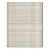 Beige and Neutral Beige Grid Woven Area Rug